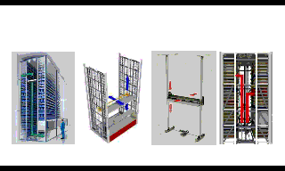 VLM Vertical Lift Module For Vertical Storage Of Goods On Trays-Bins